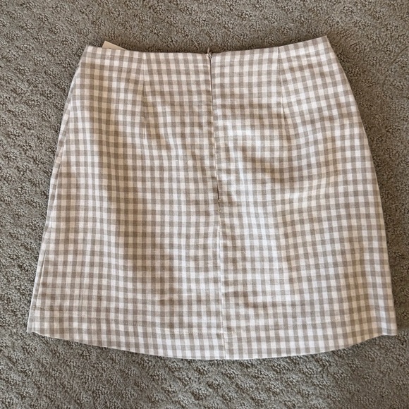 Lea & Viola Beige Gingham Matching Set Bustier Top & Skirt Cottagecore XS/S - Picture 12 of 12